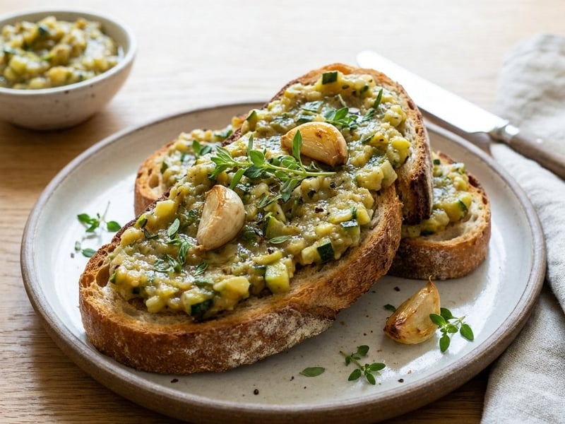 Zucchini spread for toast