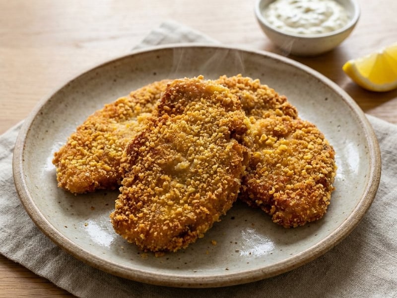 Oyster Mushroom Schnitzels | Crispy Gluten-Free Treat