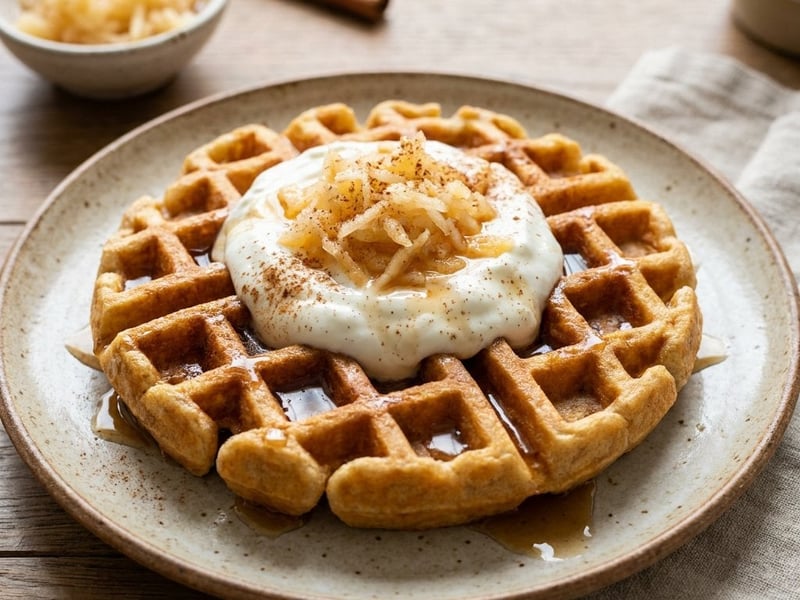 Apple Waffles | Fragrant and Healthy Breakfast
