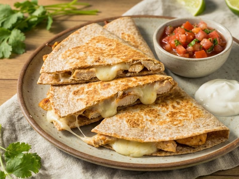 Chicken Quesadillas with Mozzarella | Healthy and Quick Dinner