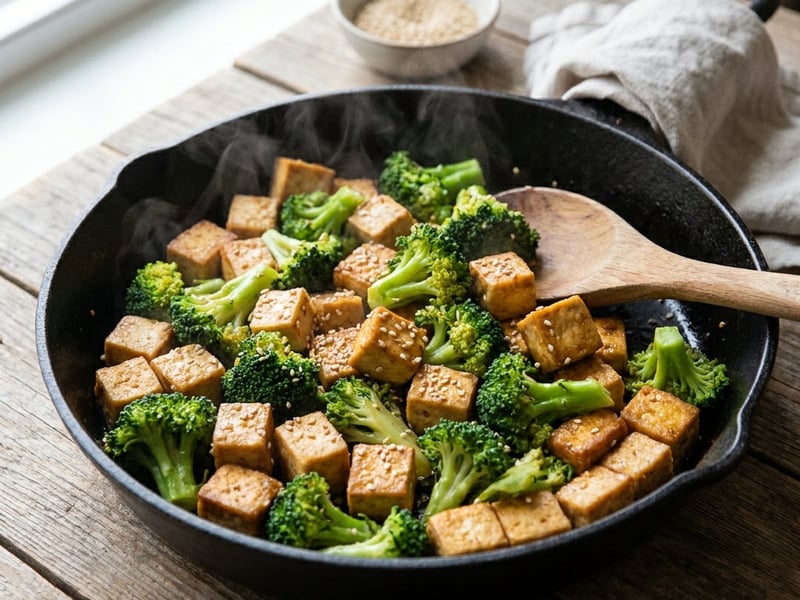 Marinované tofu s brokolicí | Rychlá asijská večeře