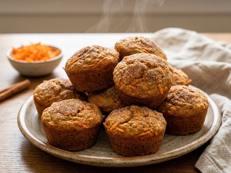 Carrot muffins | Moist and fragrant spelt muffins