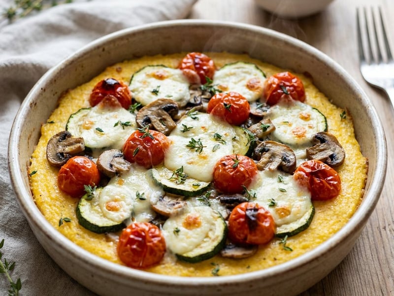 Pečená polenta se zeleninou | Zdravá a rychlá večeře