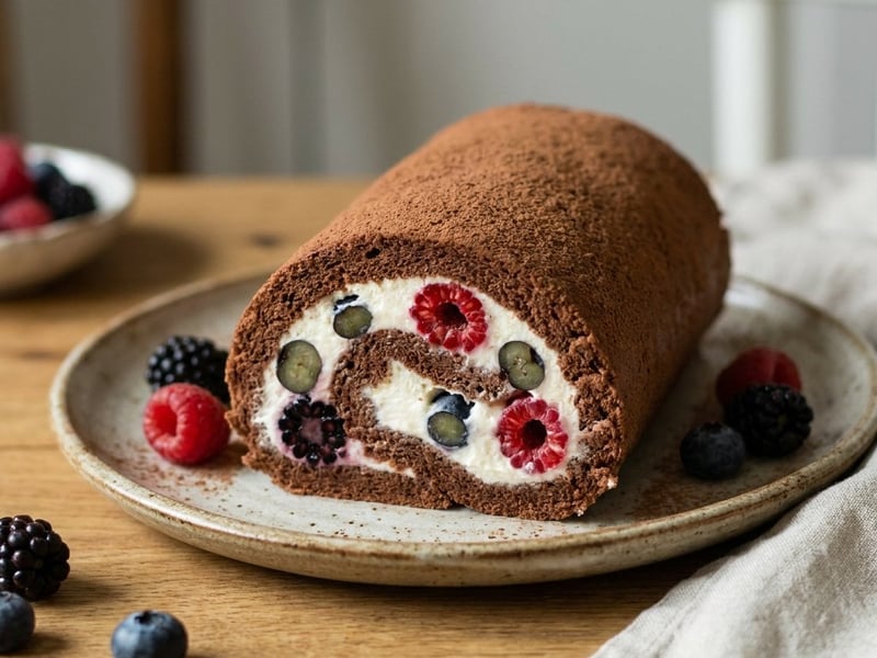 Forest Fruit Roll | Light Sugar-Free Dessert