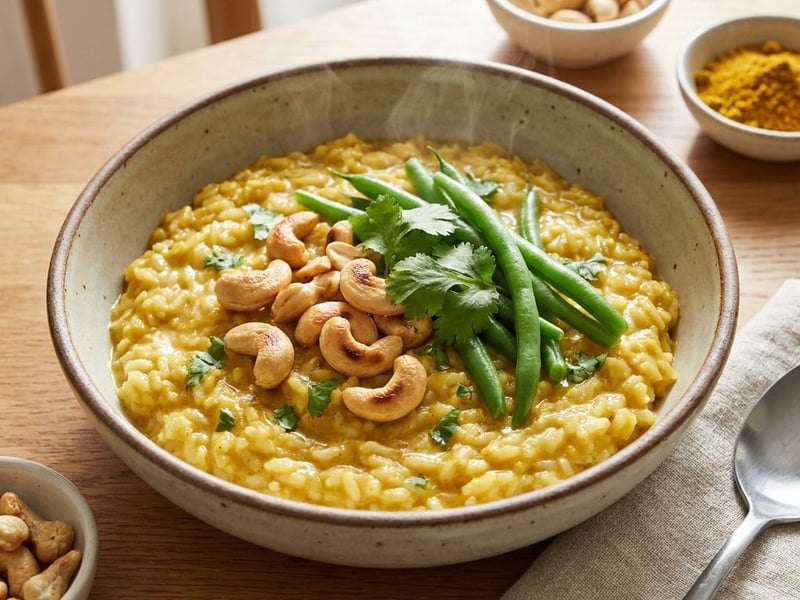 Risotto with Curry and Coconut Milk | Quick and Creamy