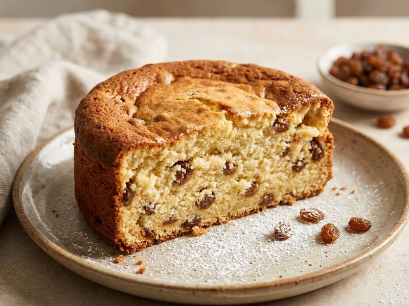 Curd cheese cake with raisins | Moist and packed with protein