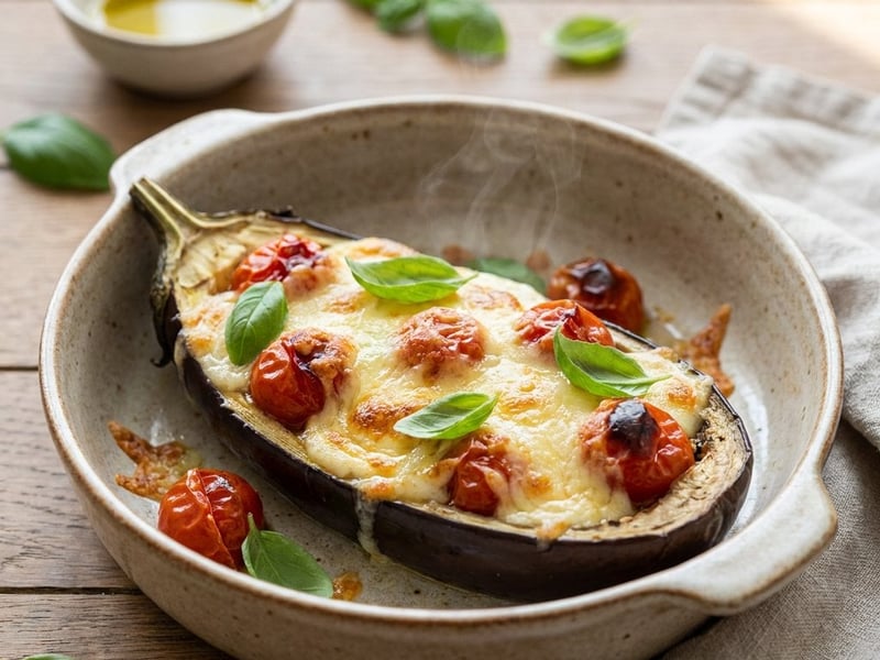 Baked eggplant with tvarůžky | Healthy and quick dinner
