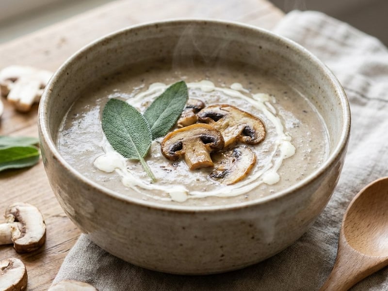 Mushroom soup | Creamy and fragrant