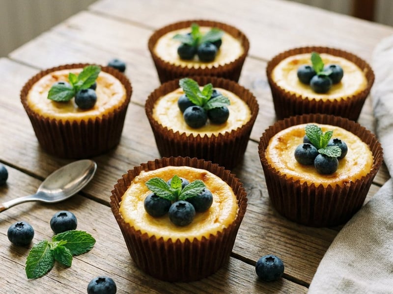 Fit mini cheesecakes