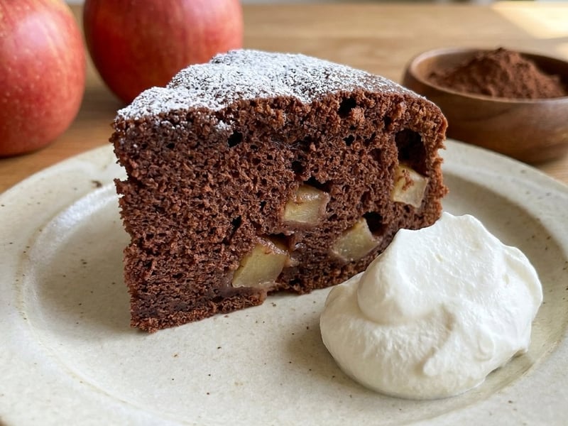 Chocolate Cake with Apples