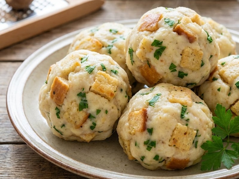 Round Carlsbad dumplings