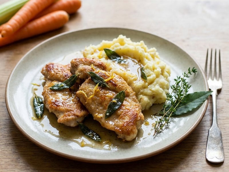 Rabbit Schnitzel with Sage