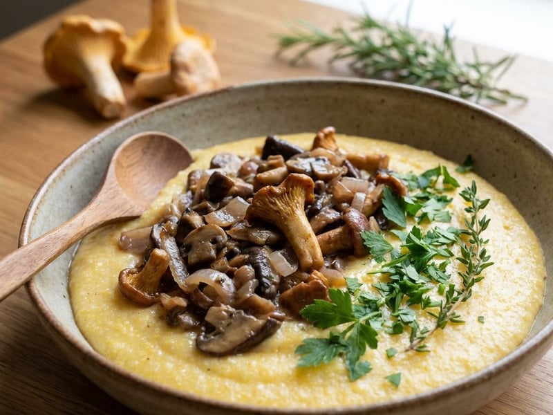 Polenta with Mushroom Ragout