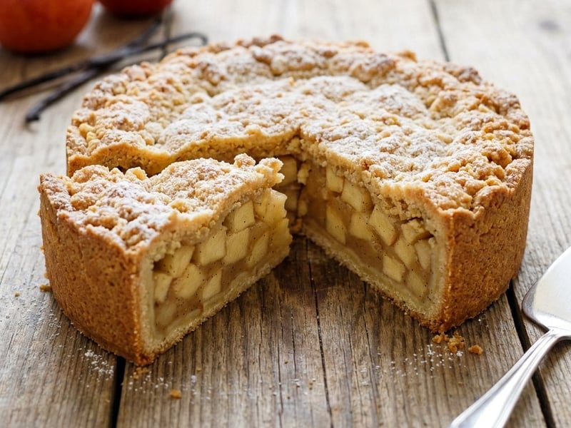 Linzer Tart with Apples