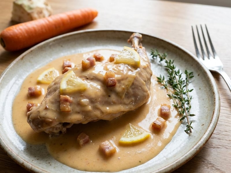 Rabbit in Cream Sauce