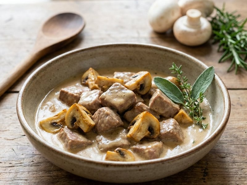 Veal with Mushrooms