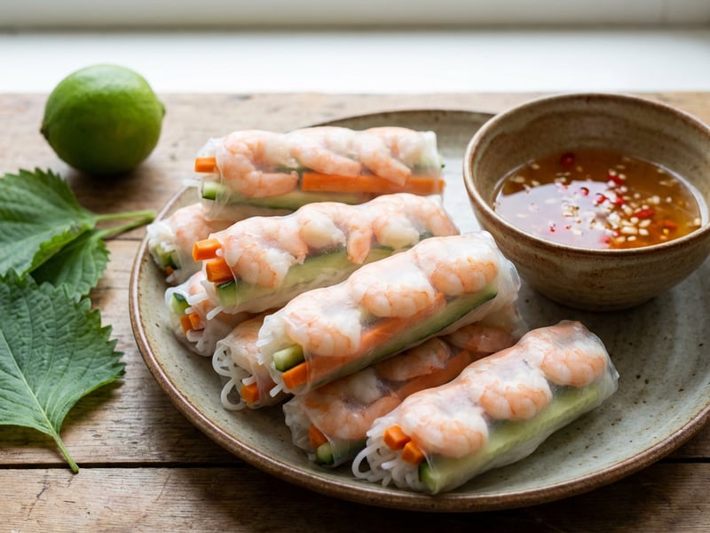 Letní závitky se zálivkou Nước chấm
