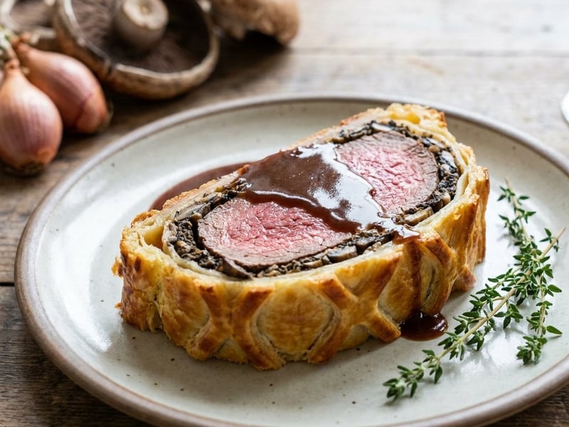 Beef Wellington with Madeira Sauce
