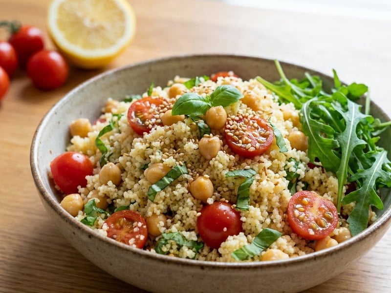 Couscous with Chickpeas and Tomatoes