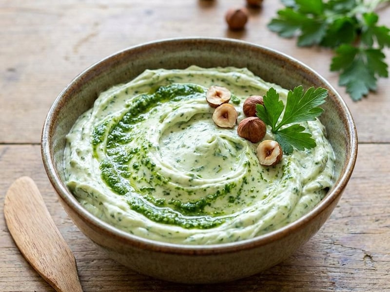 Spread with Lučina and parsley pesto