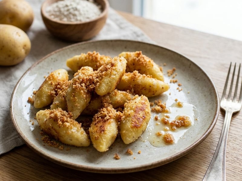 Potato Dumplings with Breadcrumbs