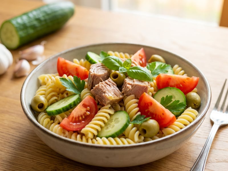 Pasta salad with tuna