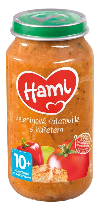 Hami side dish of vegetable ratatouille with chicken