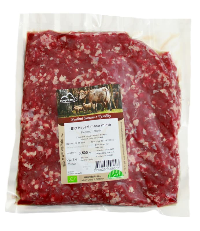 Ecoproduct BIO Hovězí mletý polotovar