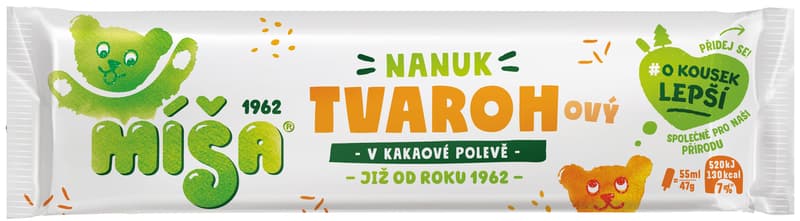 Míša Tvarohový nanuk v kakaové polevě
