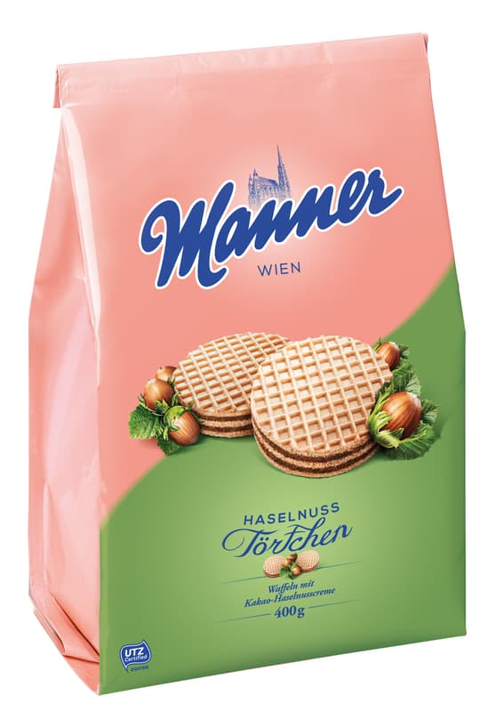 Manner Haselnuss Törtchen