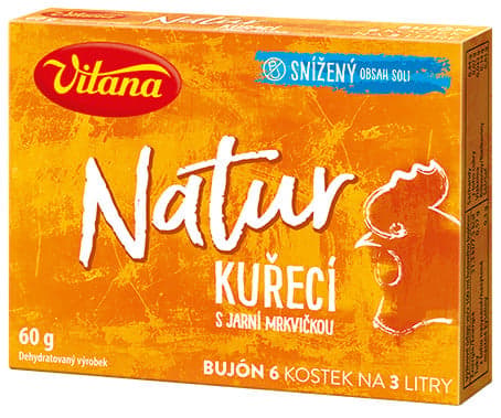 Vitana Natur Broth Chicken 3l (6x10g)