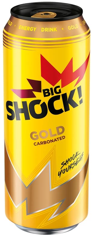 Big Shock! Gold energetický nápoj plech