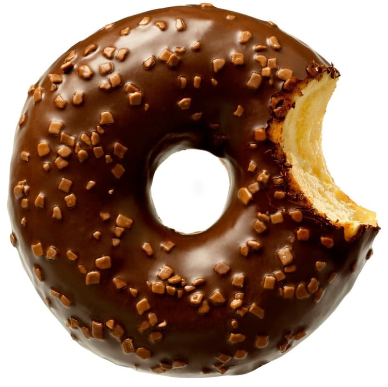Donut with chocolate flavor