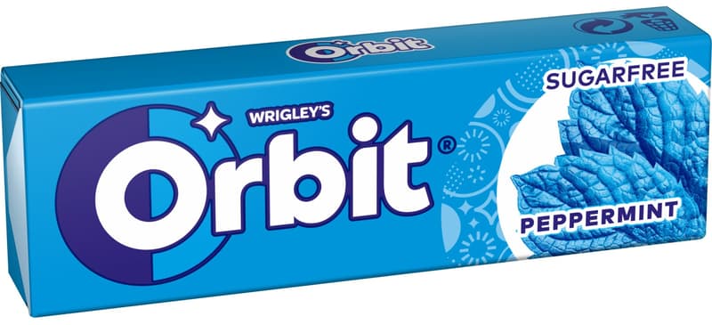 Wrigley's Orbit Peppermint Sugar Free Chewing Gum