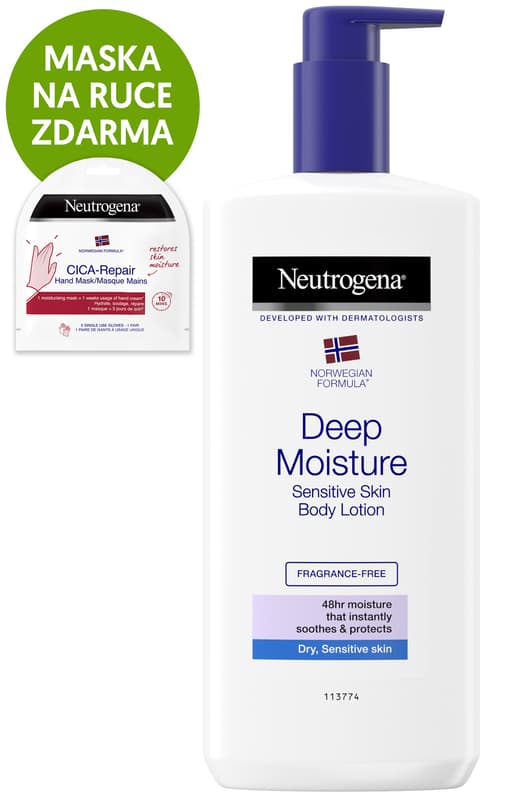 Neutrogena Deep moisture tělové mléko pro citlivou pokožku