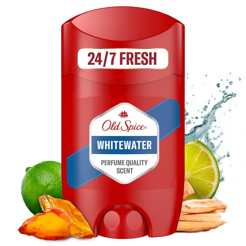 Old Spice Whitewater tuhý deodorant pro muže se svěží vůní