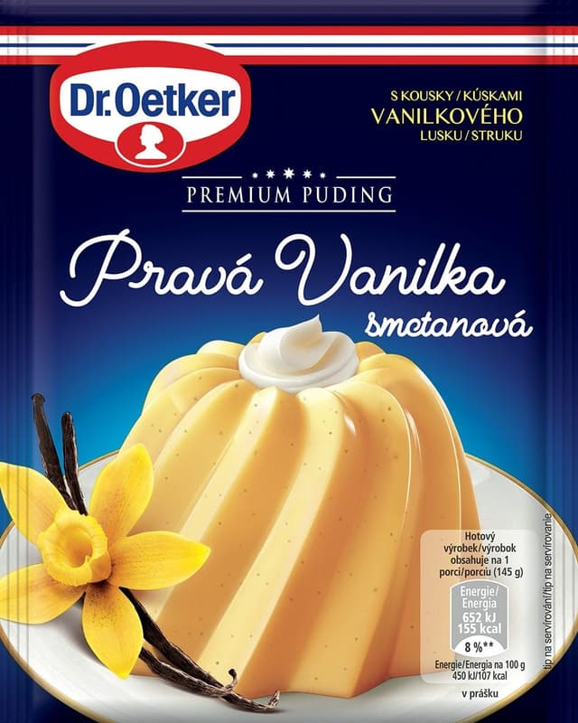 Dr.Oetker Premium puding Pravá vanilka smetanová