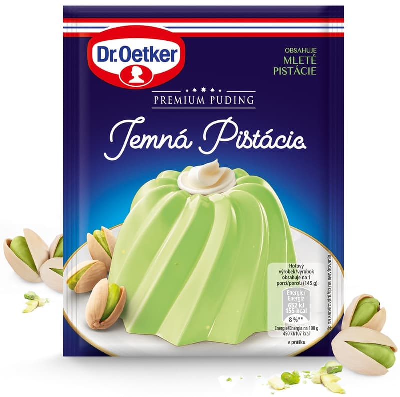 Dr.Oetker Premium puding Jemný pistáciový