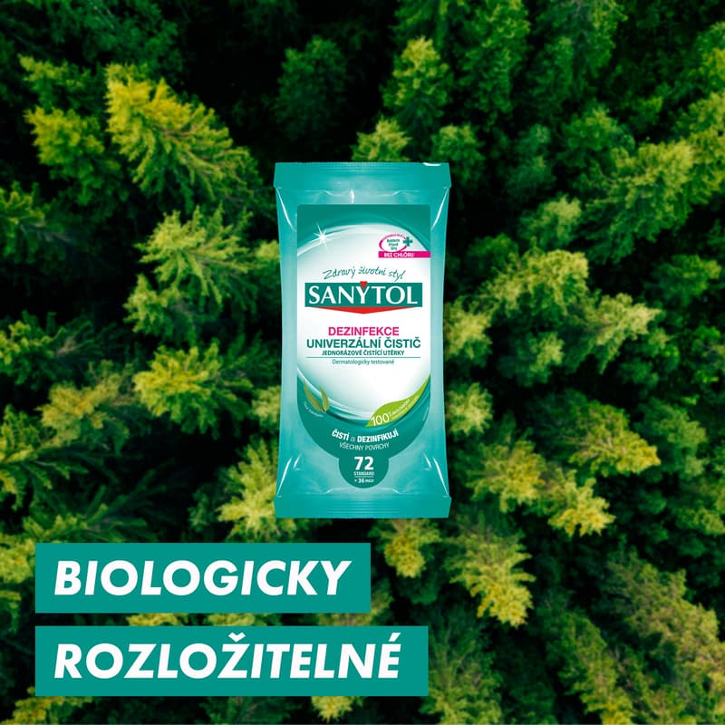 Sanytol Dezinfekce jednorázové čistící utěrky s vůní eukalyptu