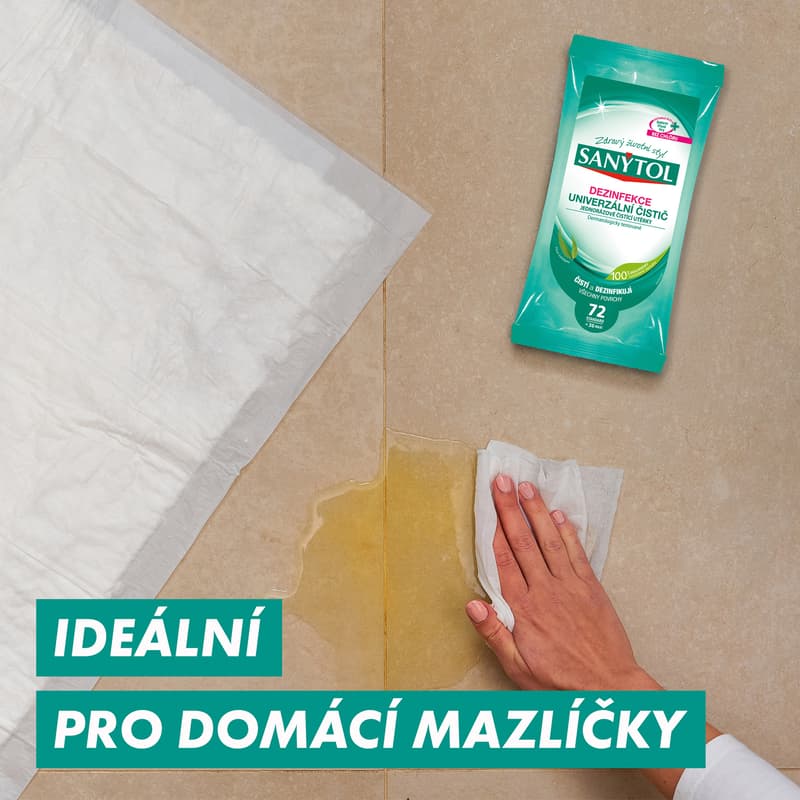 Sanytol Dezinfekce jednorázové čistící utěrky s vůní eukalyptu