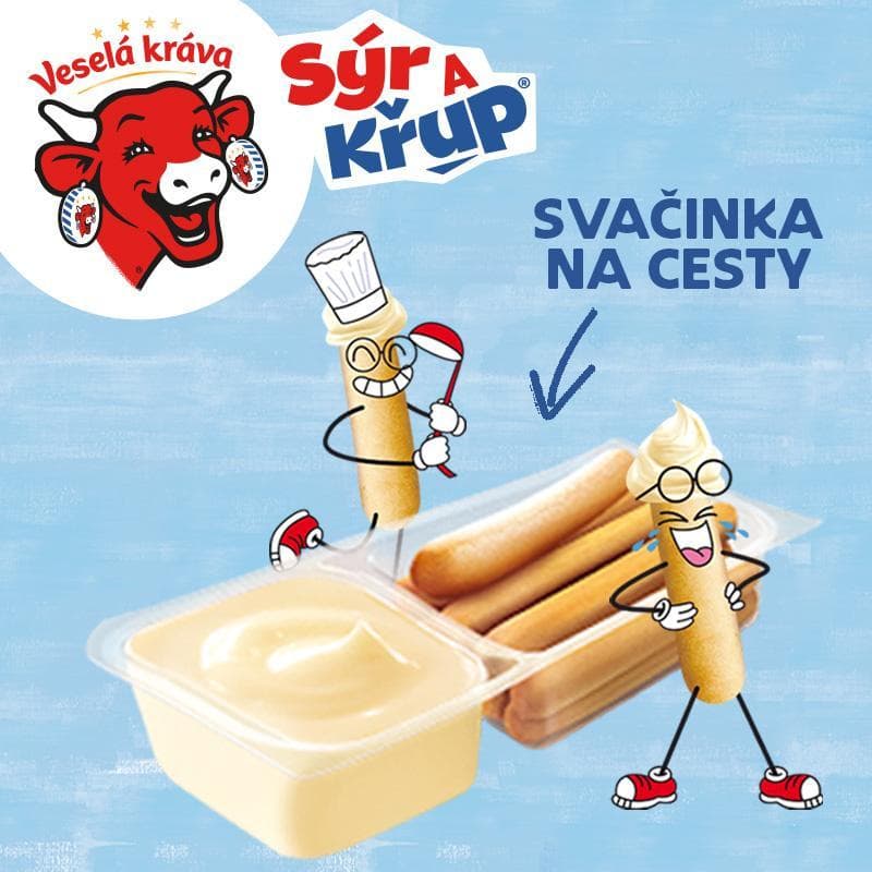 Veselá Kráva Sýr a křup 4×35 g