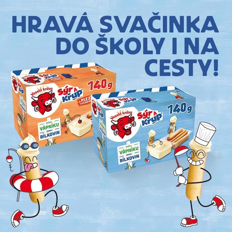 Veselá Kráva Sýr a křup 4×35 g