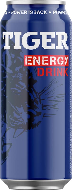 Tiger Energy drink plech
