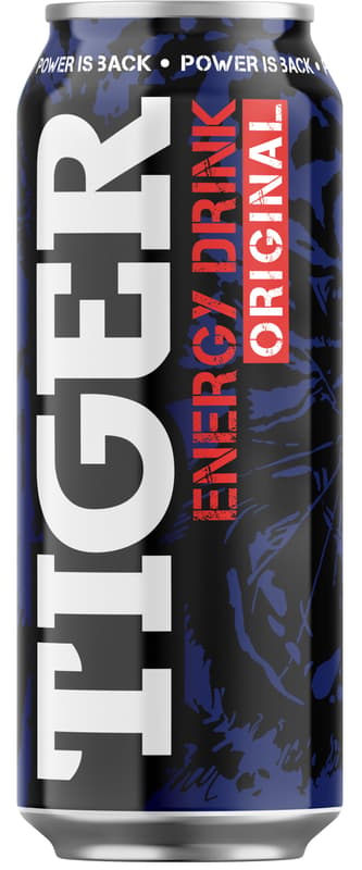 Tiger Energy drink plech