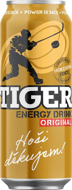 Tiger Energy drink plech