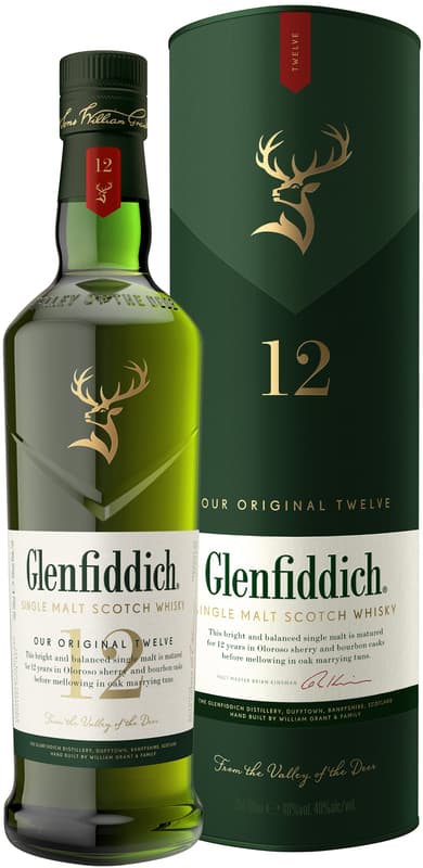 Glenfiddich 12yo 40% vol.