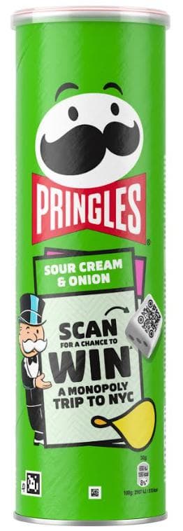 Pringles potato chips onion and cream