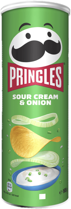 Pringles potato chips onion and cream