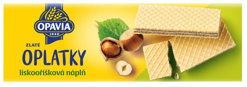 Opavia Gold Wafers with hazelnut filling