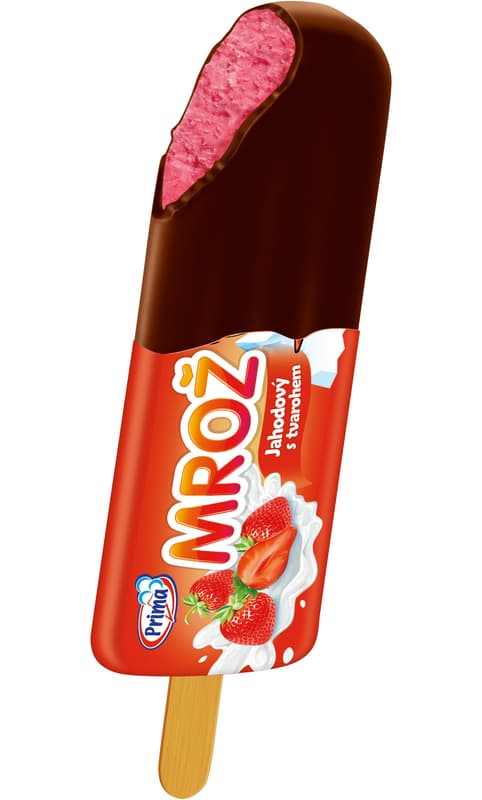 Mrož jahodový s tvarohem